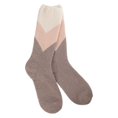 Cozy Cali Socks in Chevron Multi Color