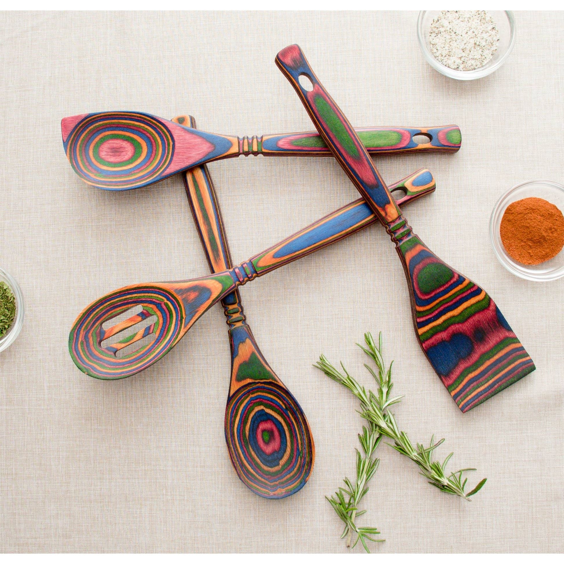 12" Rainbow Pakka Corner Spoon
