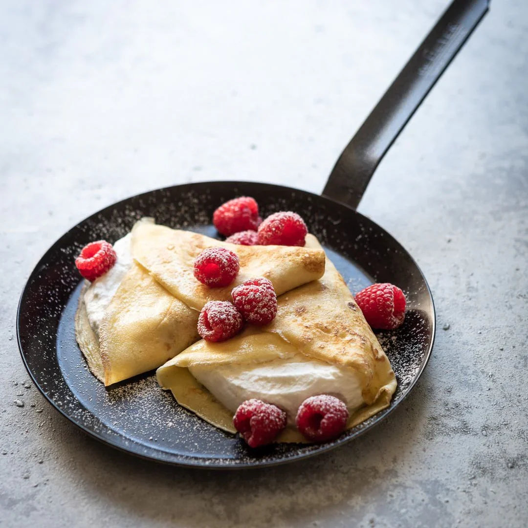 Blue Carbon Steel Crepe & Tortilla Pan