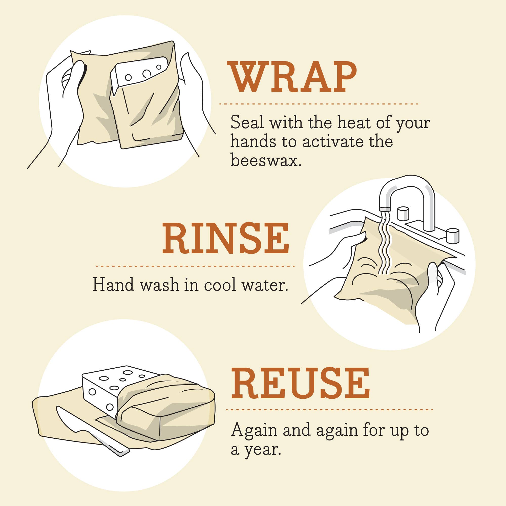 Bee's Wrap Bread Wrap - Honeycomb Pattern