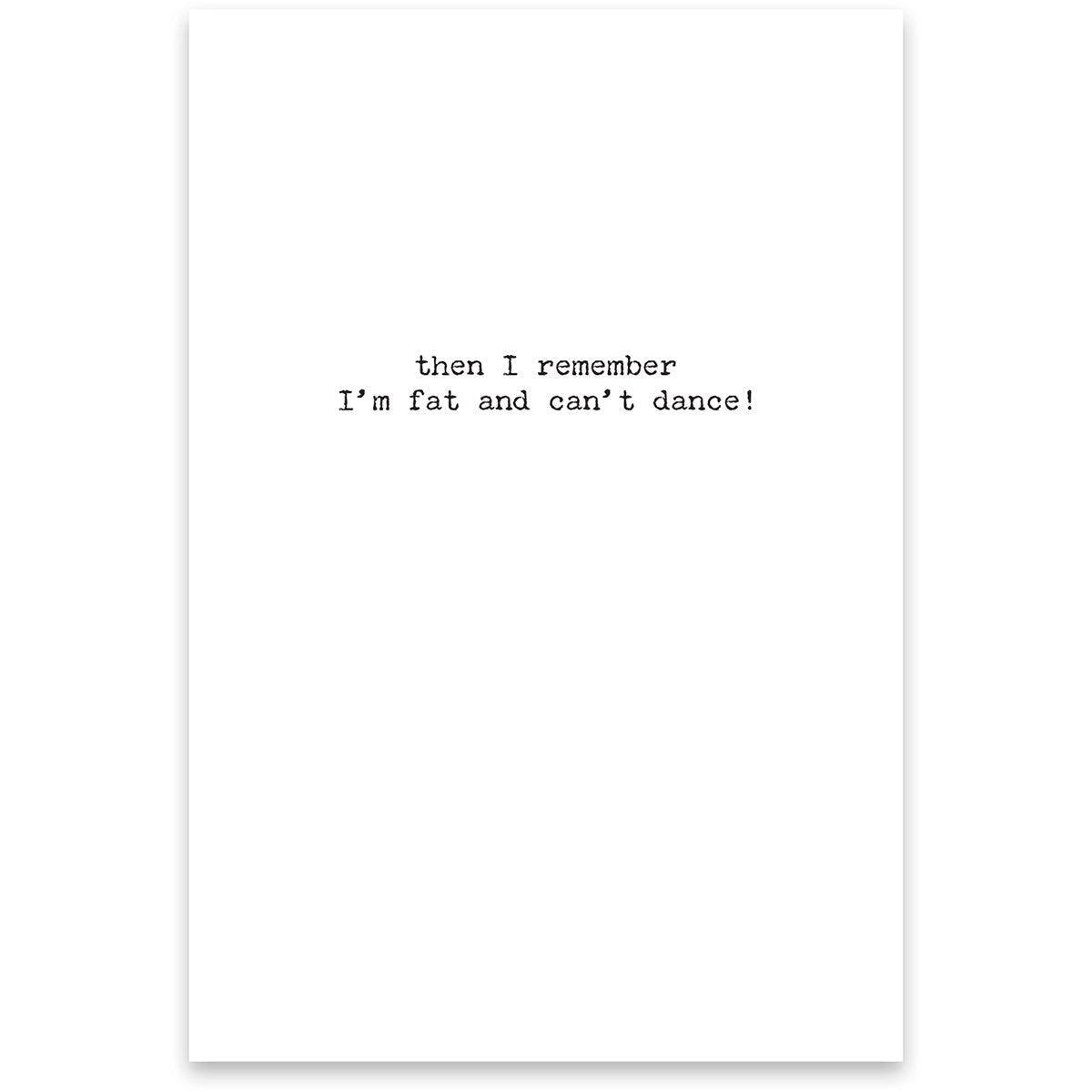 A Stripper Greeting Card - Paper