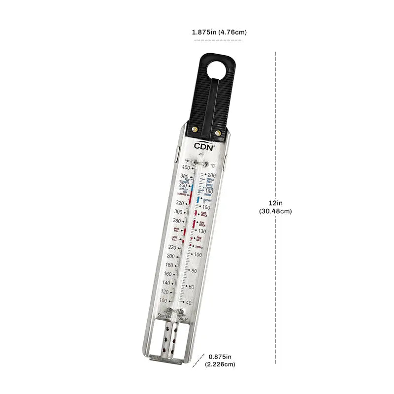 CDN Candy & Deep Fry Ruler Thermometer