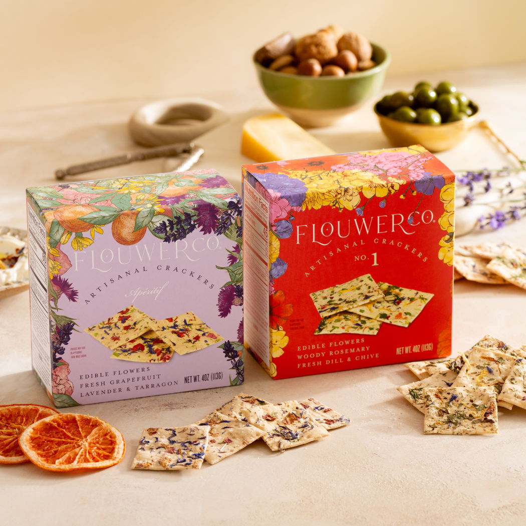 Apéritif - Artisanal Floral Crackers