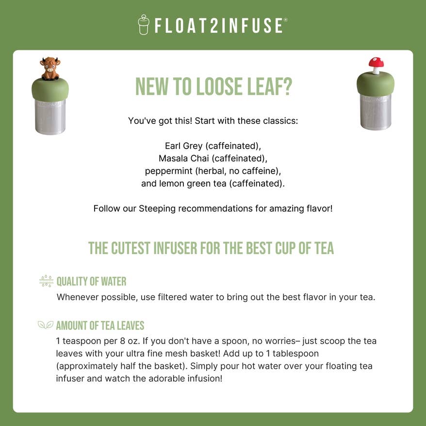 Bookworm Floating Tea Infuser
