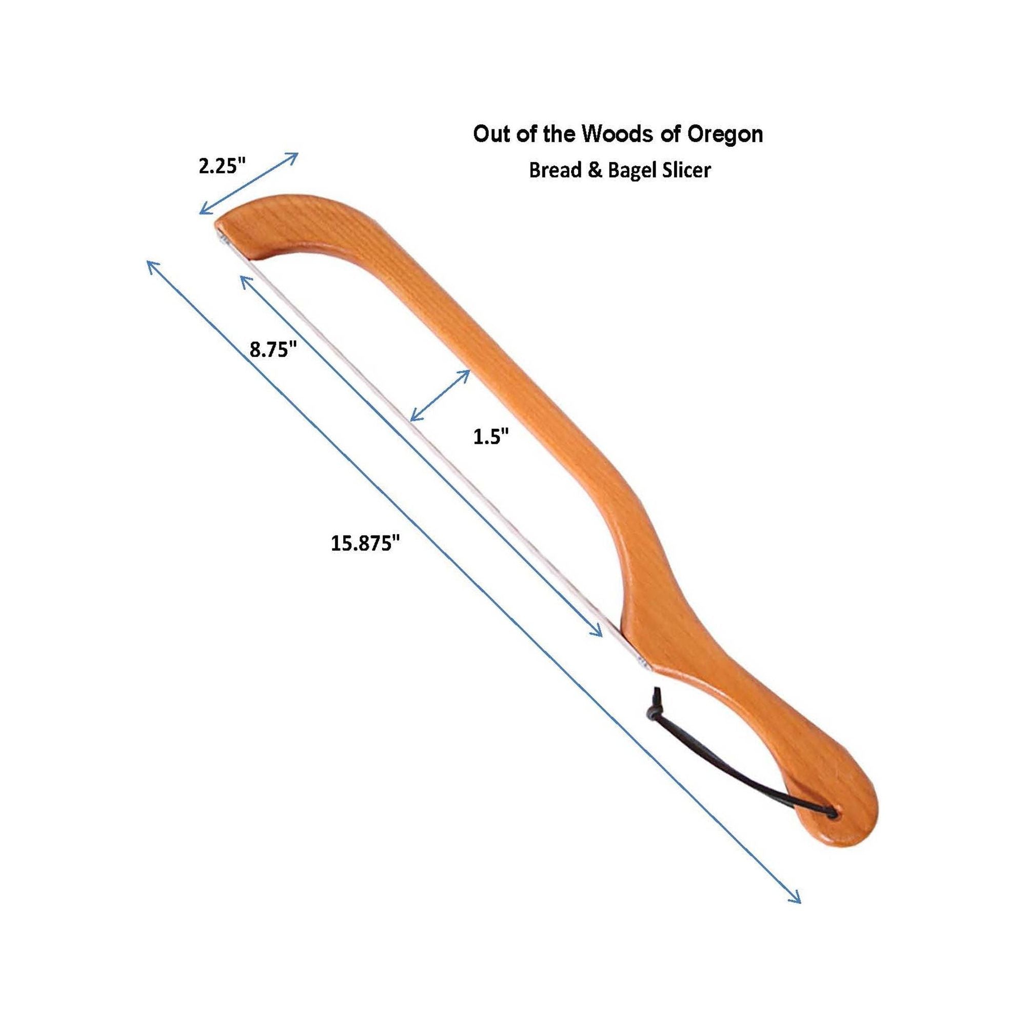 Bread & Bagel Slicer - Walnut Finish
